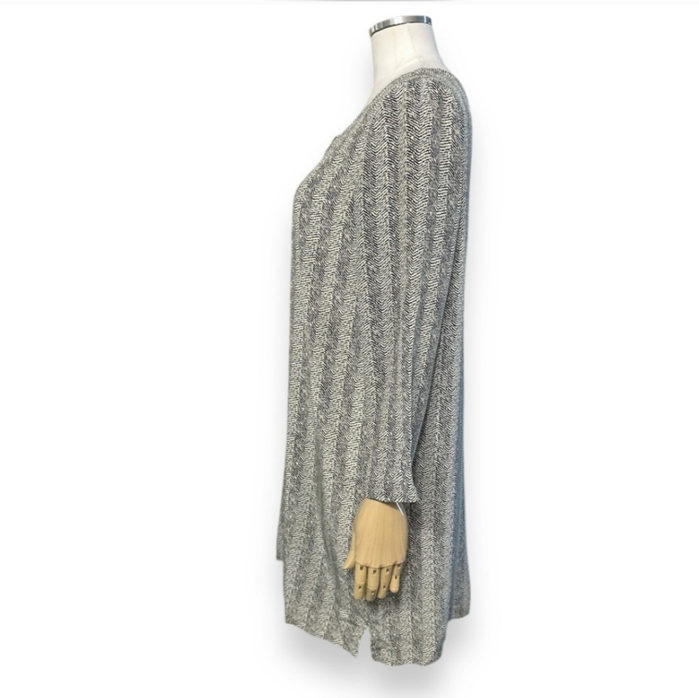 JOIE Cream & Black Printed Silk Scoop Neck Dress - Picture 4 of 6